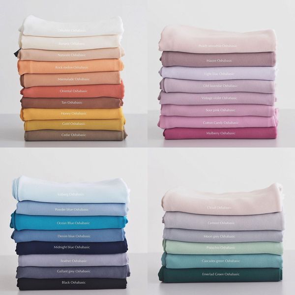 fashionable pure color pearl chiffon long scarf new monochrome headscarf adapt to four seasons headscarves ing